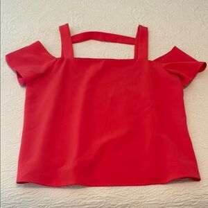 Bloomingdale’s Coral Off-Shoulder Top